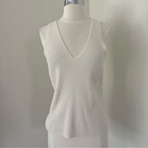Kenneth Cole Ribbed White Tank M